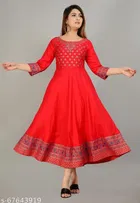 Rayon Printed Kurti for Women 