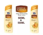 YHI Honey & Almond Body Lotion (Pack of 2, 500 ml)