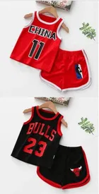 Hosiery Printed Clothing Set for Kids 