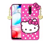 Hello Kitty Back Cover for Redmi 8 (Pink)
