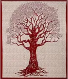 Sanganeri Jaipuri Traditional Printed Double Bed Sheet with 2 Pillow Covers 