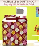 KANUSHI Industries® Washabl&Dustproof Top Load semi Automatic Washing Machine Cover+1 Pc Fridge Cover+1 Pc Microwave Cover+ 1 Pc Apron for Kitchen Front 