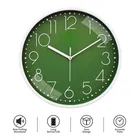 Khatu Craft Circle Clock Plain Green 30x30cm