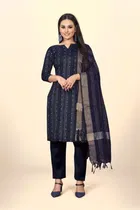 Jacquard Unstitched Dress Material for Women 