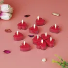 Heart Shaped Unscented Candles 