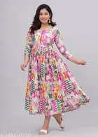 Printed Crepe Kurtis for Women, Multicolour 
