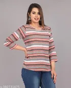 Rayon Printed Kurti for Women 