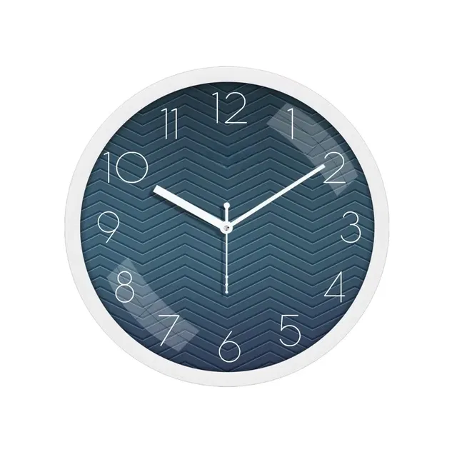 Chevron Printed Wall Clock, Medium [11" × 11"]