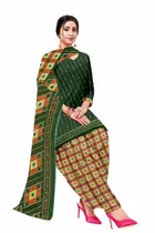 शारदा क्रिएशन क्रेप फ्लोरल प्रिंट सलवार सूट अस्टीचड 