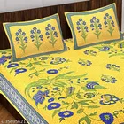 Cotton Double Bedsheet with 2 Pillow Cover 
