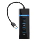 Hi-Speed Data Transfer Portable 4 Ports 3.0 USB HUB 