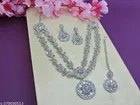 [White] Glittering Jewellery Set for Women 