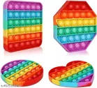 Puppet Pop It Fidget Toy for Kids, Multicolor, Pack of 4