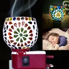 Electric Kapoordani with Night Lamp Incense Burner (Multicolor)