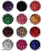 Nails Art Glitters Bottles (Multicolor, Set of 12)