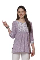 Cotton Printed Top for Women 