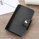 PU Business Card Holder, Black