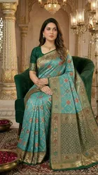 Banarasi Woven Silk Blend Saree for Women 