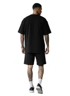 Polyester Printed Co-Ord Set for Men, Black 