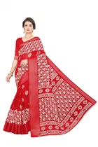 Cotton Flower Printed Saree for Women 