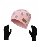 Woolen Printed Cap with Gloves for Men 