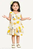Cotton Blend Frock for Girls 