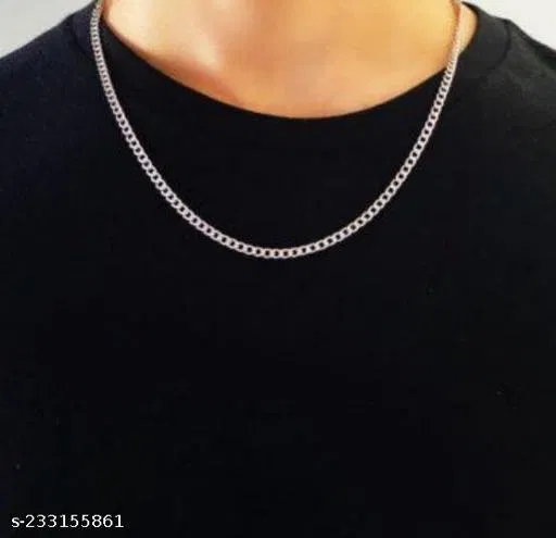 Stainless Steel Chain for Men (Silver)