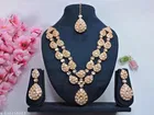 2 Layer Kundan Partywear Necklace Set for Women 