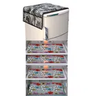PVC Fridge Top Cover with 4 Pcs Shelf Mat 