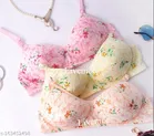 Cotton Blend Printed Padded Bras for Women 
