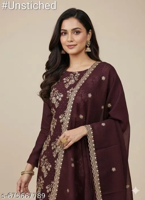 Georgette Punjabi/All Over Suits Semi-Stitched Suits (Multicolor, 6.45 meter for Women (XL)