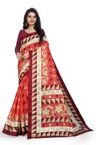 Khadi Silk Printed Saree for Women 