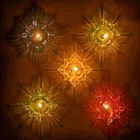 Plastic 3D Shadow Reflection Floating Diwali Diyas (Multicolor, Pack of 12)