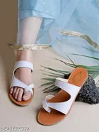 Shoetopia Flat Sandals - White 