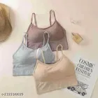 Cotton Blend Bra for Women, Multicolour, Pack of 3 