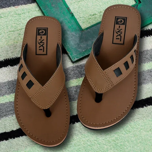 Flipflops for Men (Brown, 8)