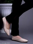Textured Patent Leather Ballerinas for Women 