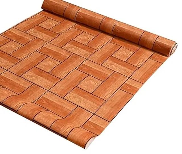 Laminated Non Woven Multipurpose Kitchen Cabinet Drawer Shelf Mat (Multicolor, 45x500 cm)