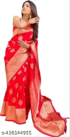 Banarasi Silk Zari Woven Saree for Women 