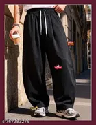 Terry Sports Pant for Men, Black 
