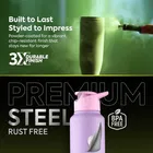 Pexpo Craft Pro 1000 Stainless Steel Sports/Fridge Water Bottle with Sipper Cap - 950ml | BPA Free - Pink & Purple Ombre