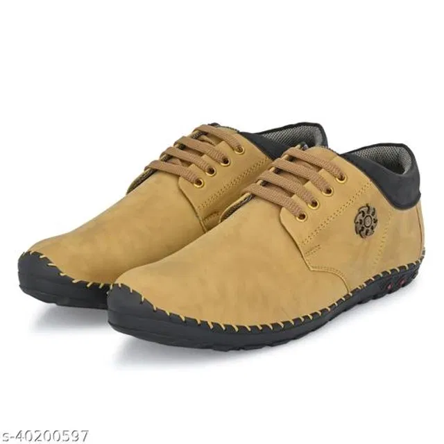 Casual Shoes for Men (Beige, 9)