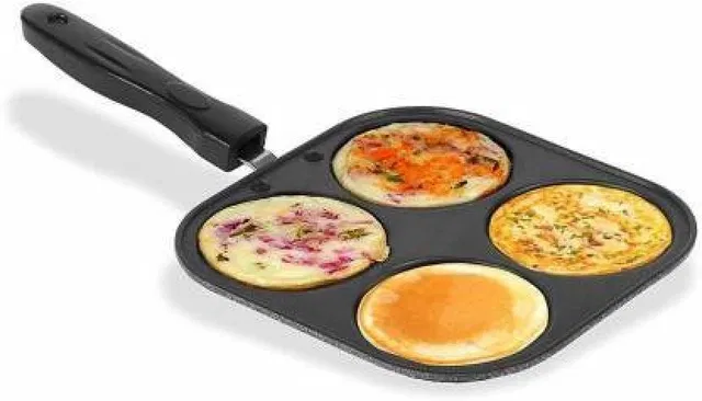 Pooja Aluminum 4in1 Non-Stick Uttapam Maker (19.5 cm)