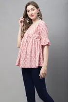 Cotton Printed Top for Women 