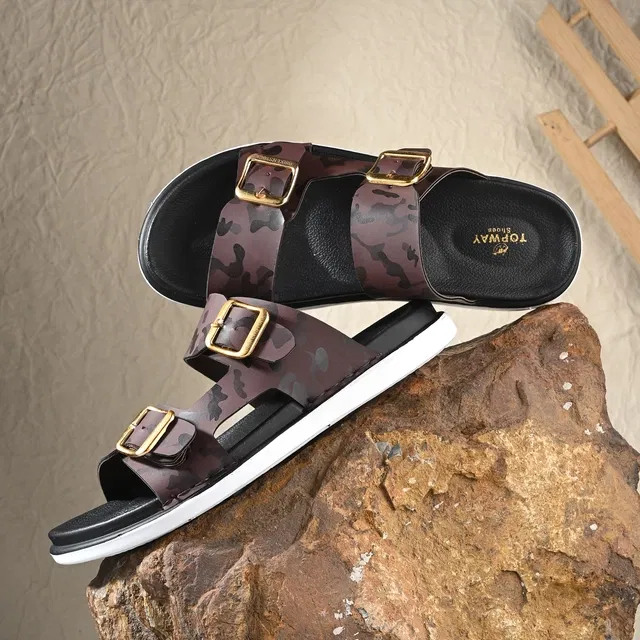 Sliders for Men (Brown, 9)