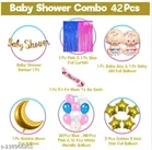 42 Pcs Baby Shower Decoration Kit and Air Balloon Pump, Glue Dot, Balloon Arch Strip 