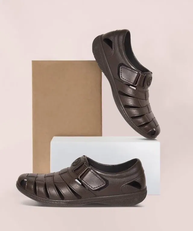 Ajanta Men Sandals (Brown, 8)