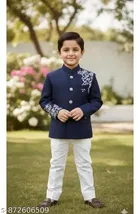 Botanical Cotton Kurta Set for Boys 