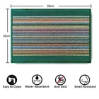 Status Polypropylene Door Mat with Anti Slip Backing 38x58cm Green
