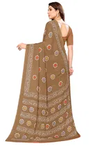 Georgette Printed Saree for Women 